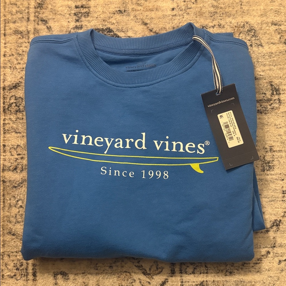 Vineyard Vines Bright Blue Logo Sweatshirt